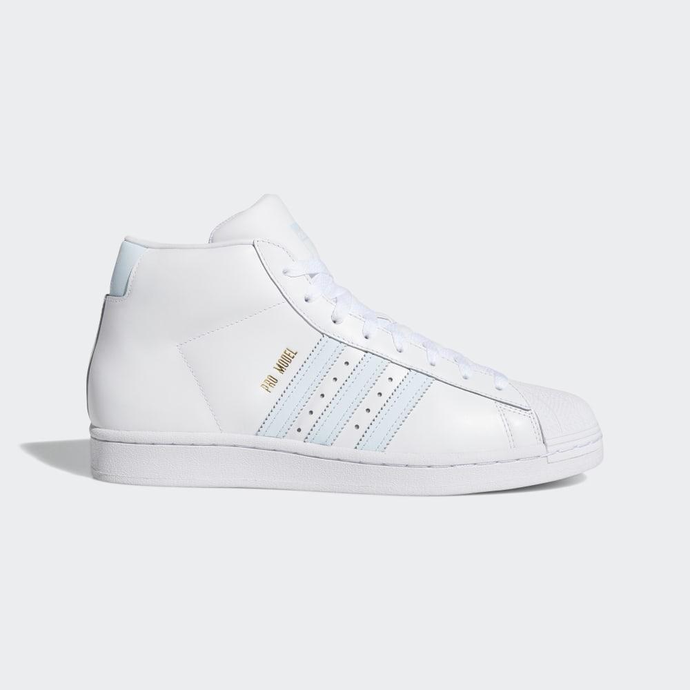 Adidas Men's Pro Model Shell Toe Originals Shoes White/White Ireland FV4492